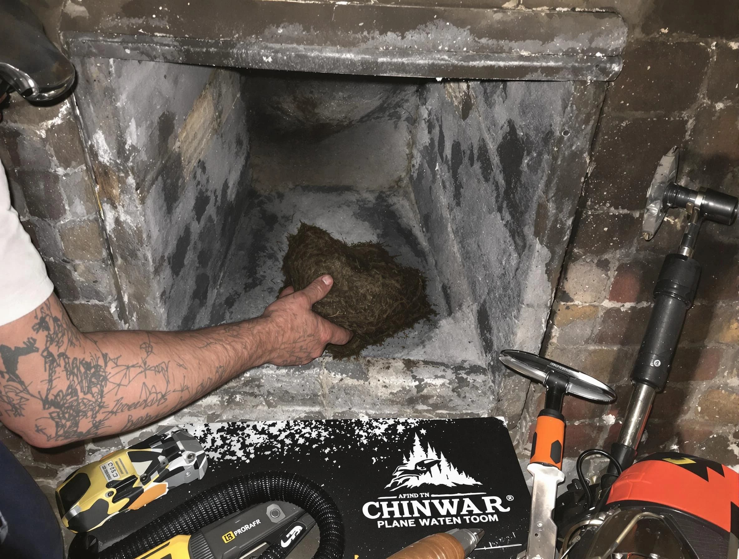 Citrus Park Chimney Sweep safely removing debris and screening chimney in Citrus Park, AZ