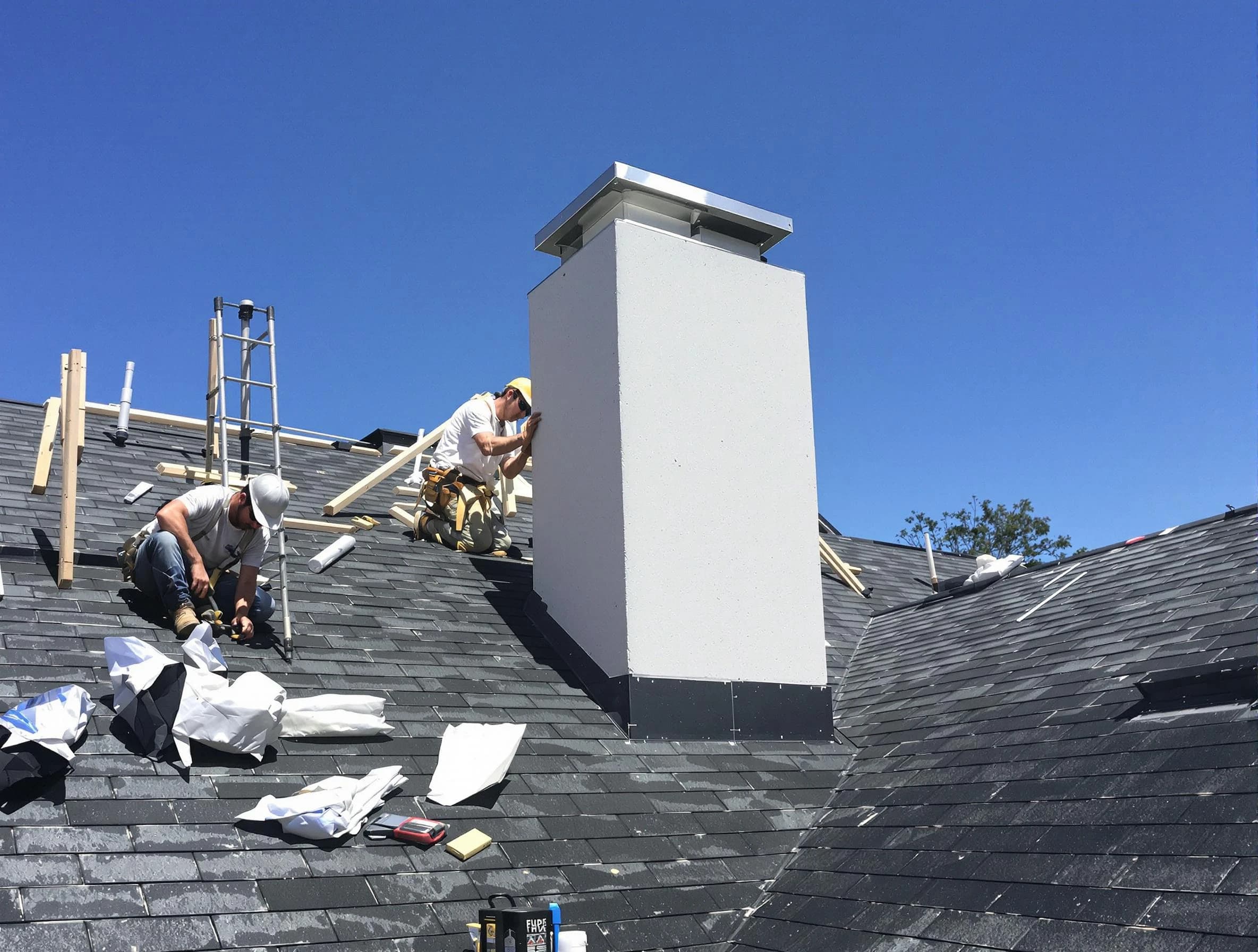 Citrus Park Chimney Sweep crew installing a new chimney in Citrus Park, AZ