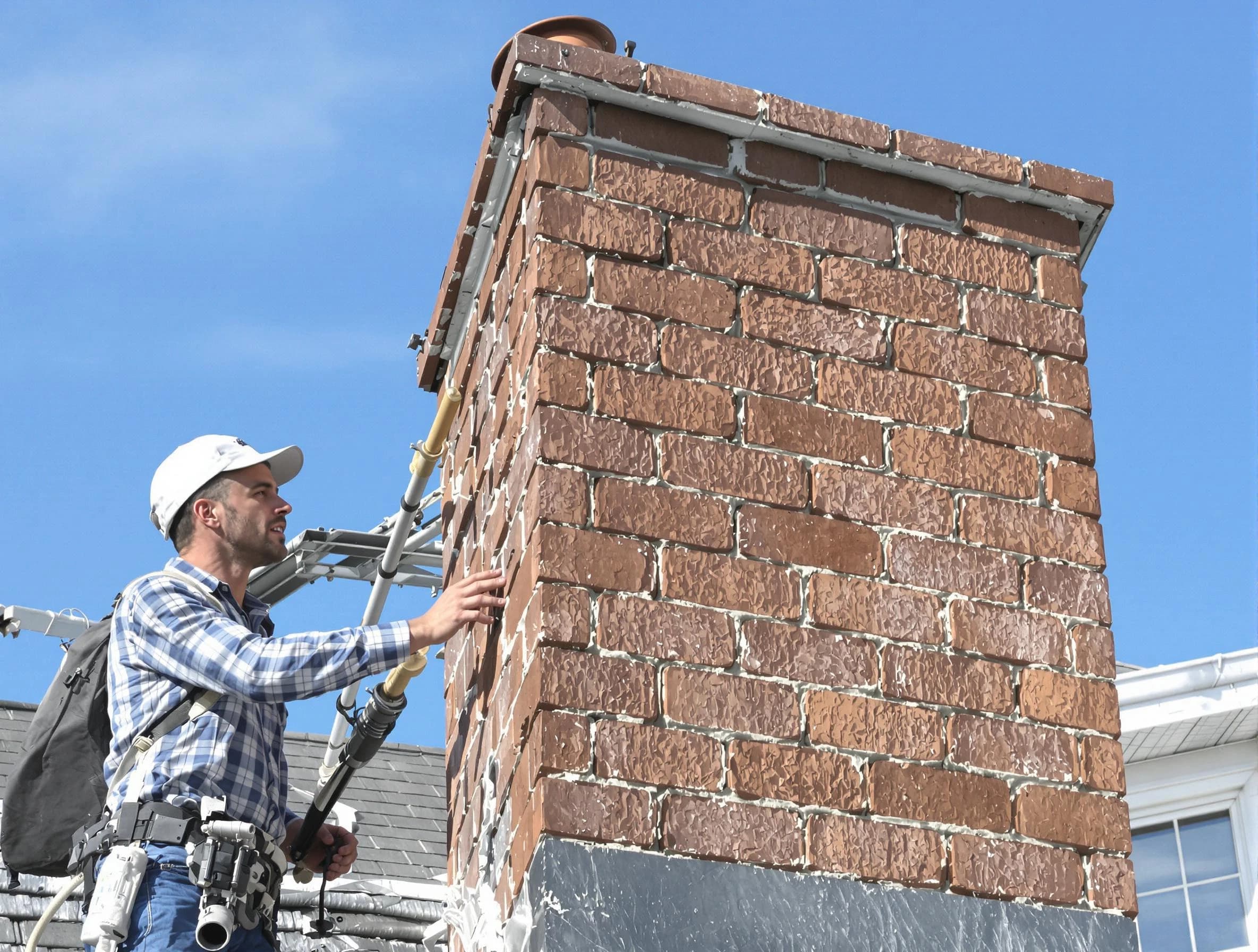 Brickwork for a chimney rebuild by Citrus Park Chimney Sweep in Citrus Park, AZ