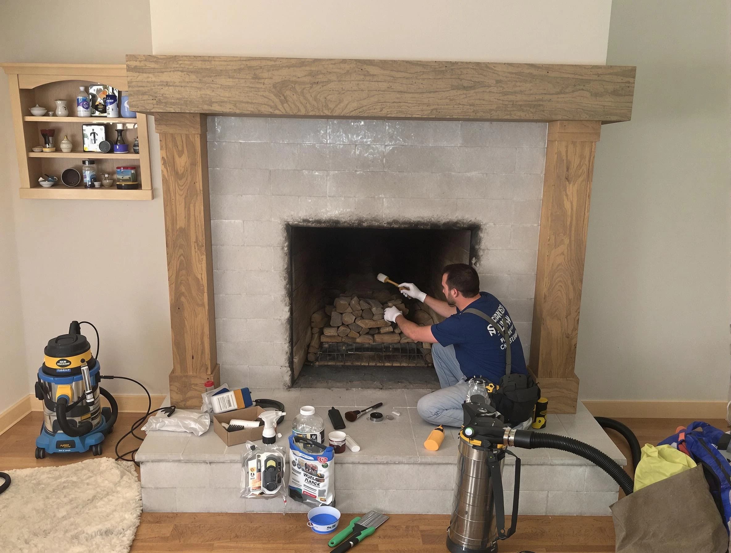 Detailed creosote removal process by Citrus Park Chimney Sweep in Citrus Park, AZ