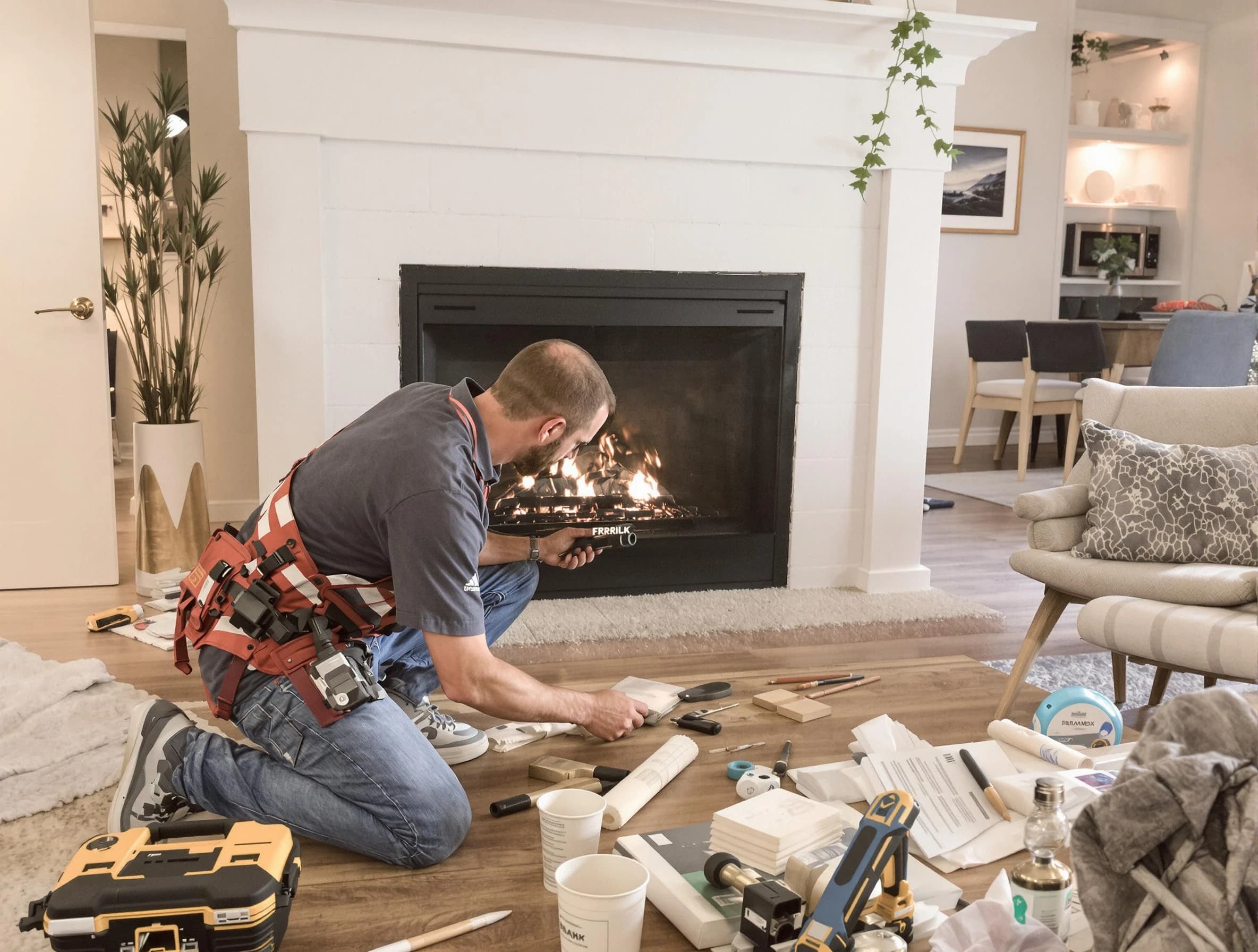Citrus Park Chimney Sweep performing fireplace repair in Citrus Park, AZ