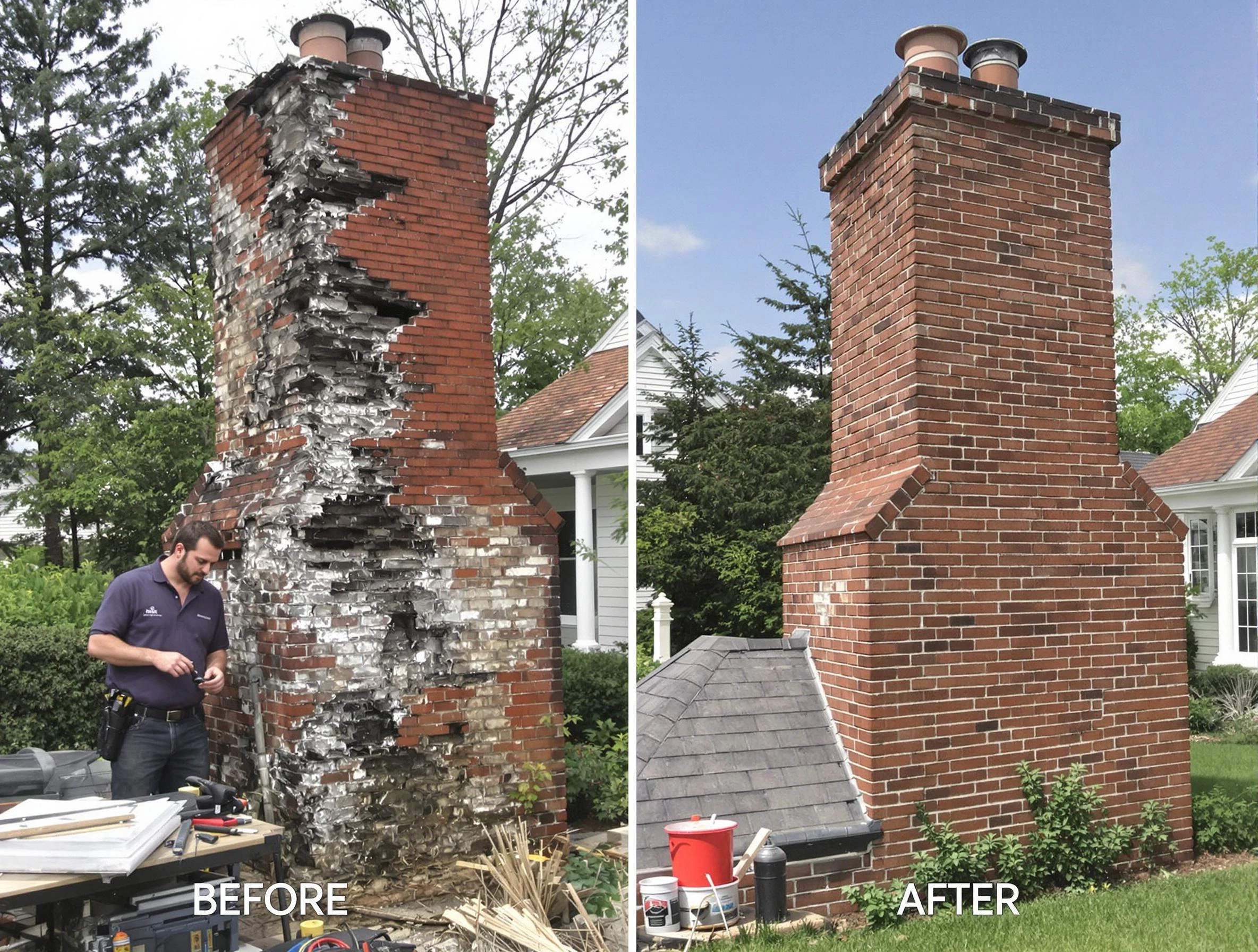 Citrus Park Chimney Sweep performing a full chimney restoration in Citrus Park, AZ