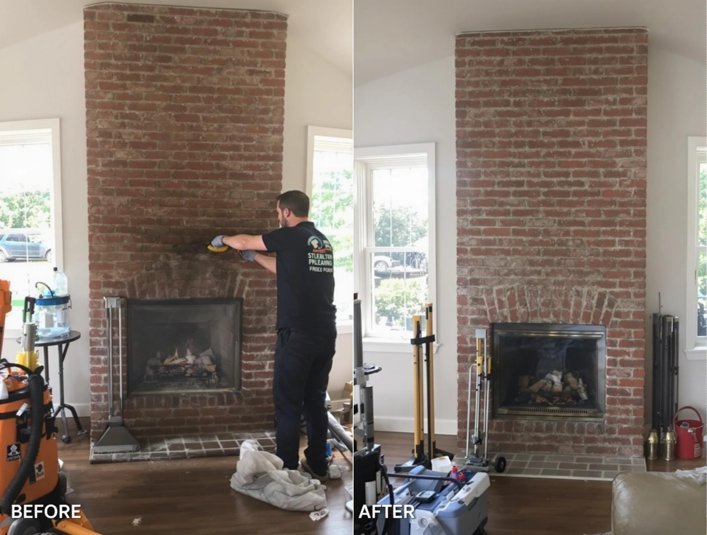 Finished chimney sweeping service by Citrus Park Chimney Sweep in Citrus Park, AZ