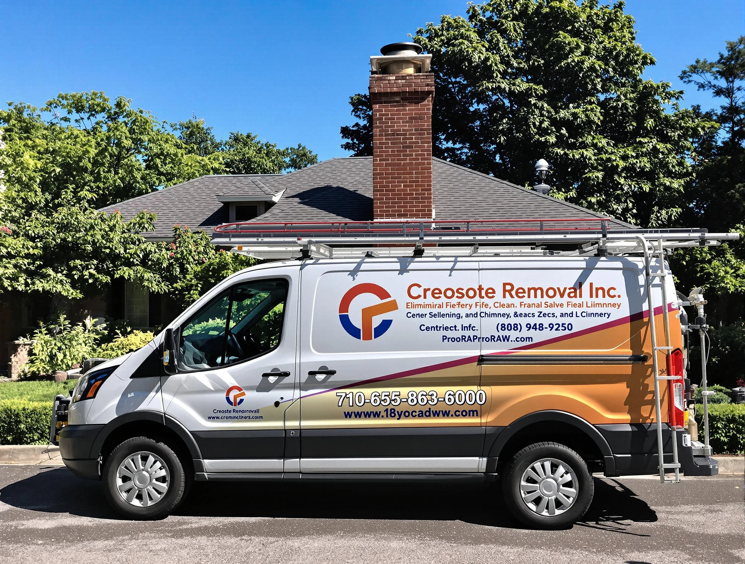 Citrus Park Chimney Sweep technician removing creosote safely in Citrus Park, AZ